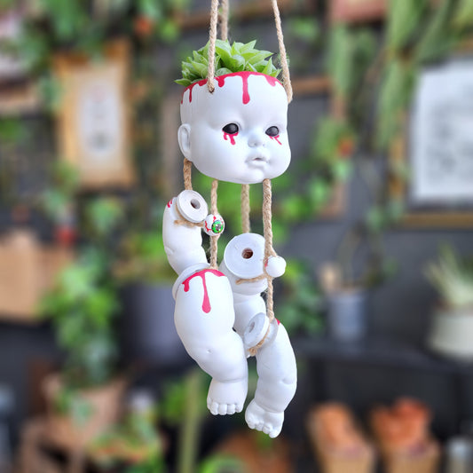 Spooky Babydoll Planter Workshop Saturday October 11 from 4-6pm