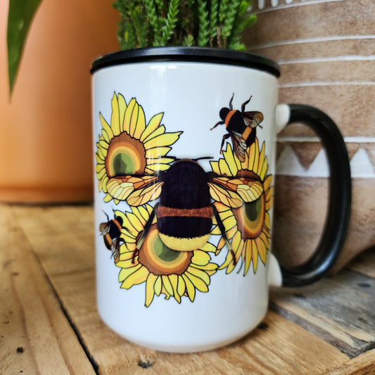 Bees and Sunflowers Mug