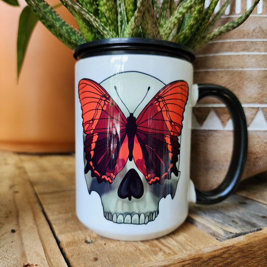 Cover Your Eyes Butterfly Mug