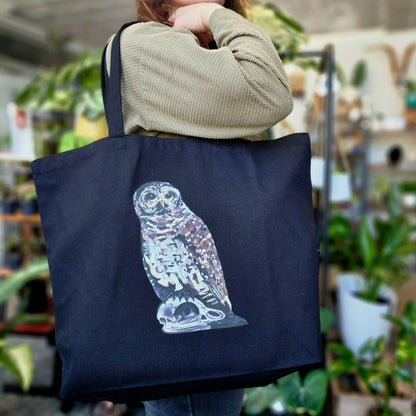 Owl and Bones XL Tote Bag