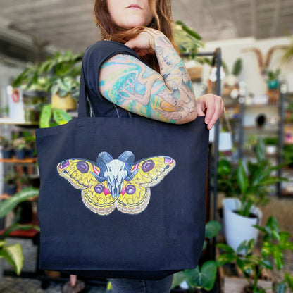 Tussar Silk Moth XL Tote Bag