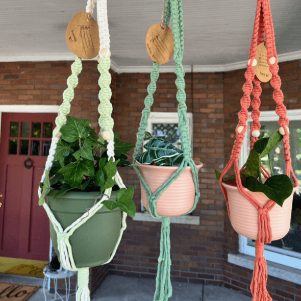 Beginner Macrame Plant Hanger - Saturday June 28th from 2 - 4pm - Eccentric Garden