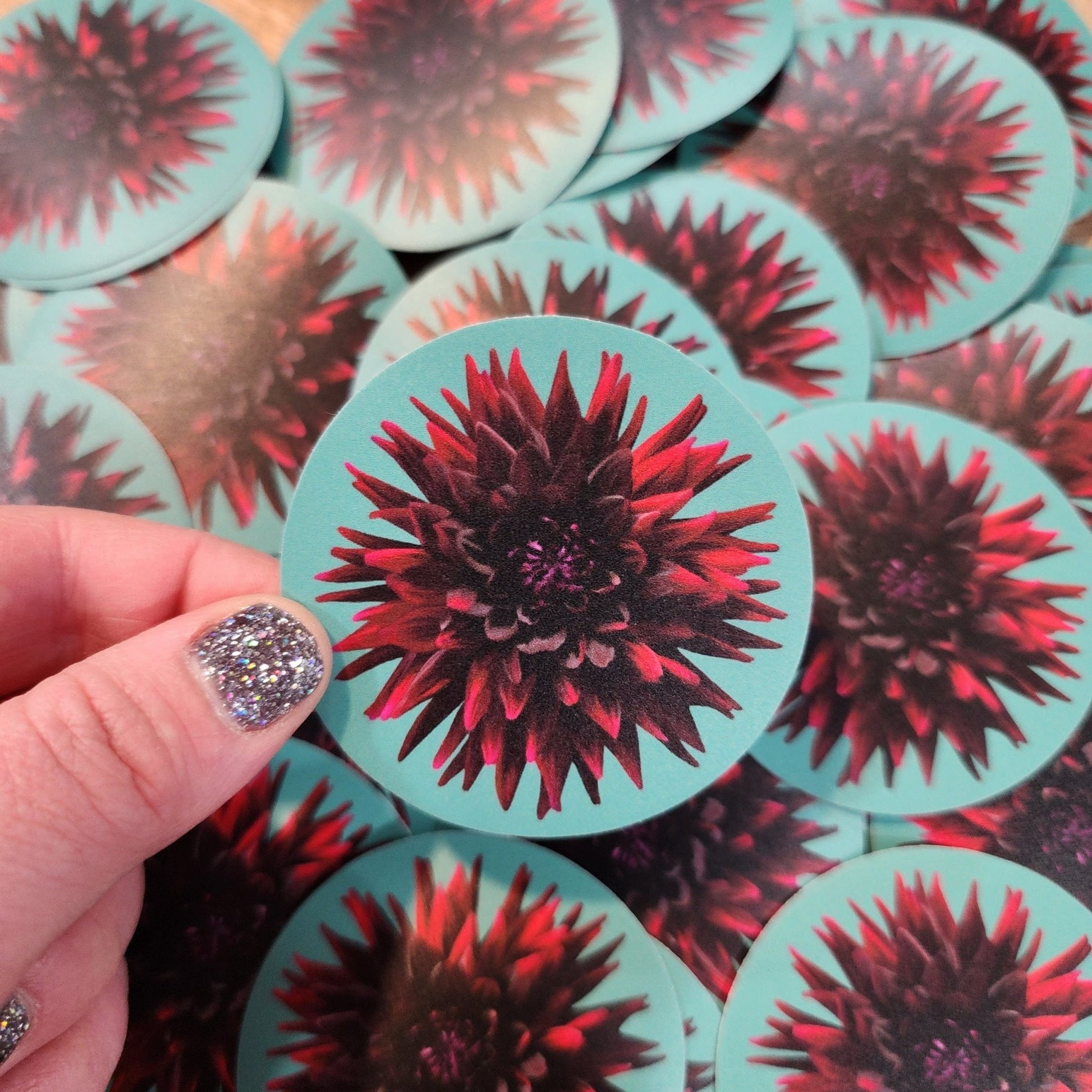 Dahlia Sticker - Eccentric Garden