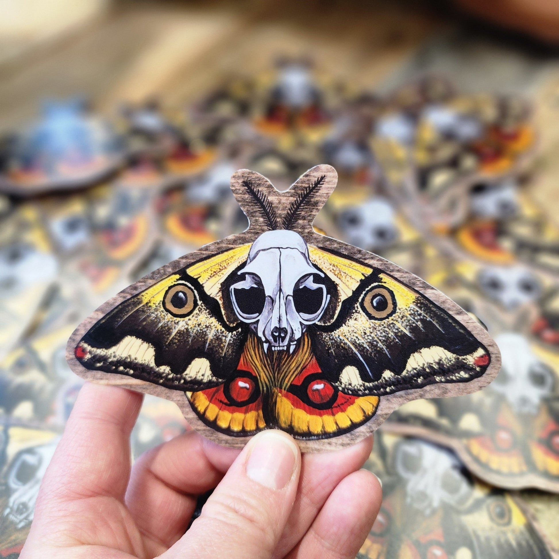 Saturniid Moth Sticker - Eccentric Garden